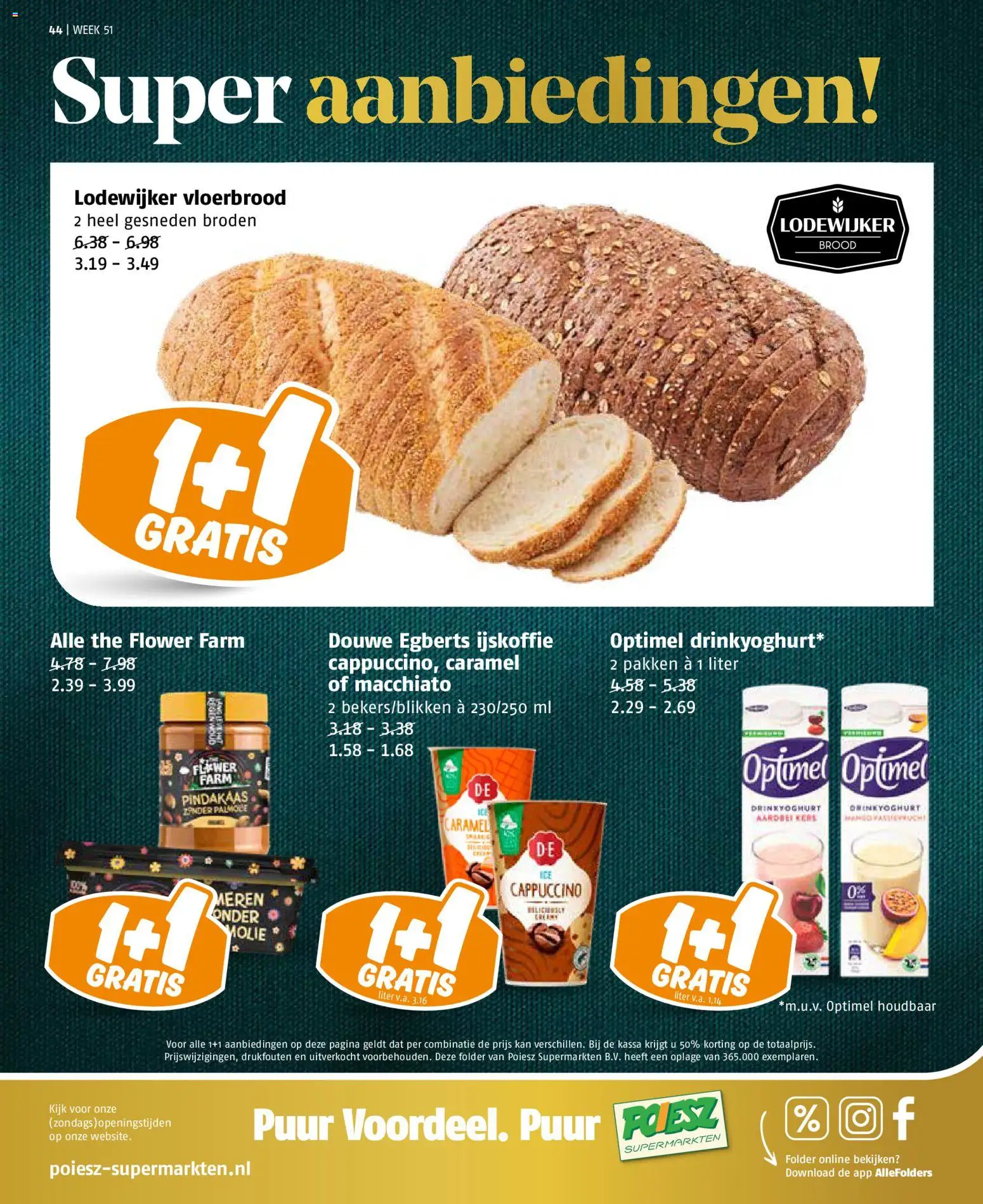 {H1} | Pagina: 44 | Producten: Brood, Kan, Cappuccino, Ijskoffie