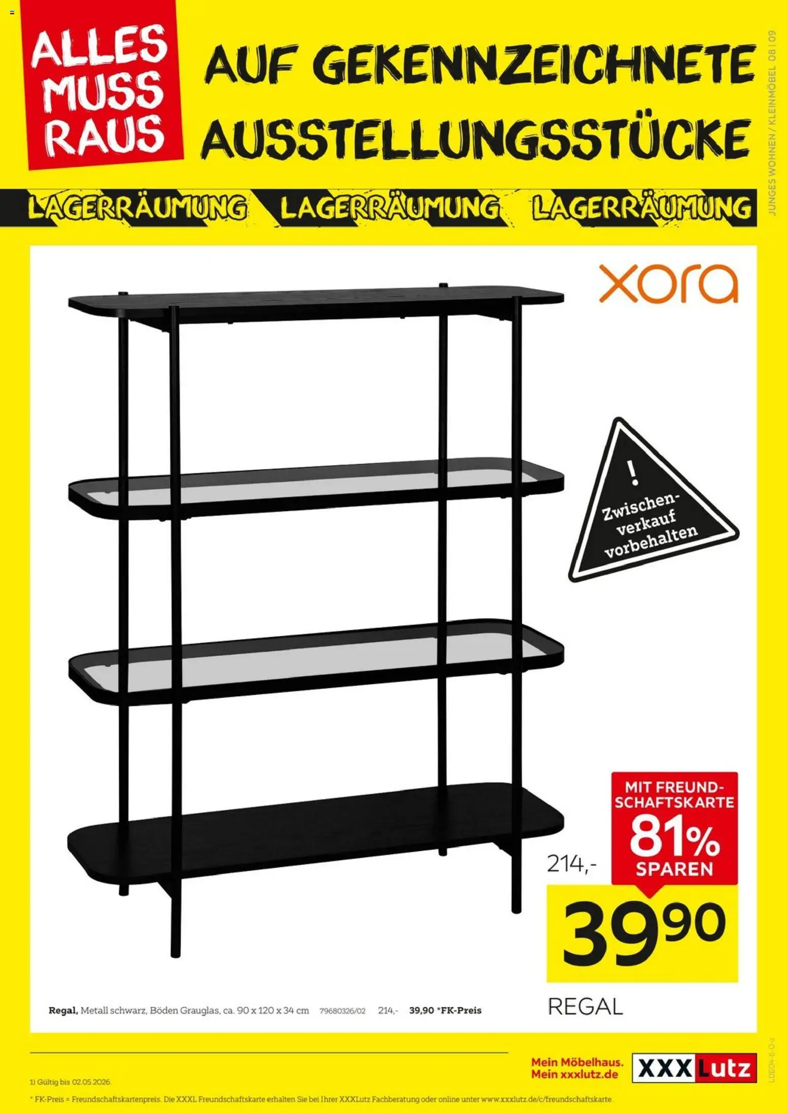 XXXLutz Prospekt 	 – gültig ab 18.04.2026 | Seite: 9 | Produkte: Regal