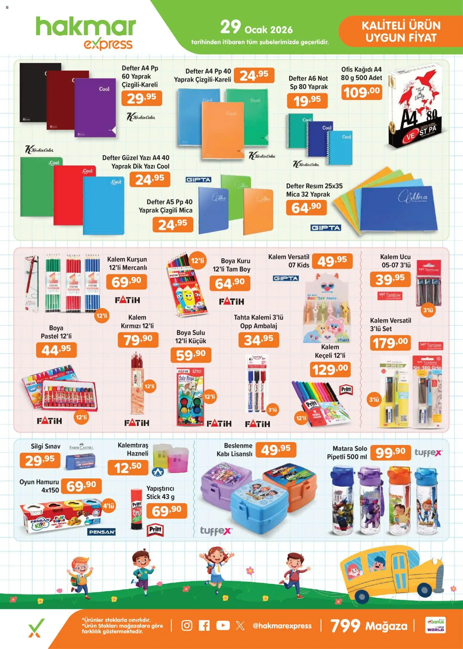 Hakmar Express Perşembe Aktüel Ürünler - 29.01.2026 tarihinden itibaren geçerlidir | Sayfa: 1 | Ürünler: Oyun hamuru, Kalem ucu, Oyun, Ocak
