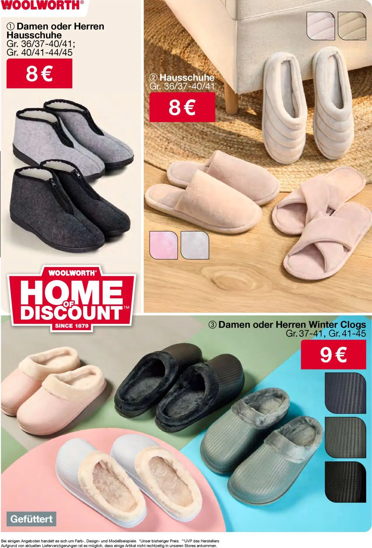 Woolworth  Flugblatt gültig ab 02.10.2025 | Seite: 34 | Produkte: Hausschuhe