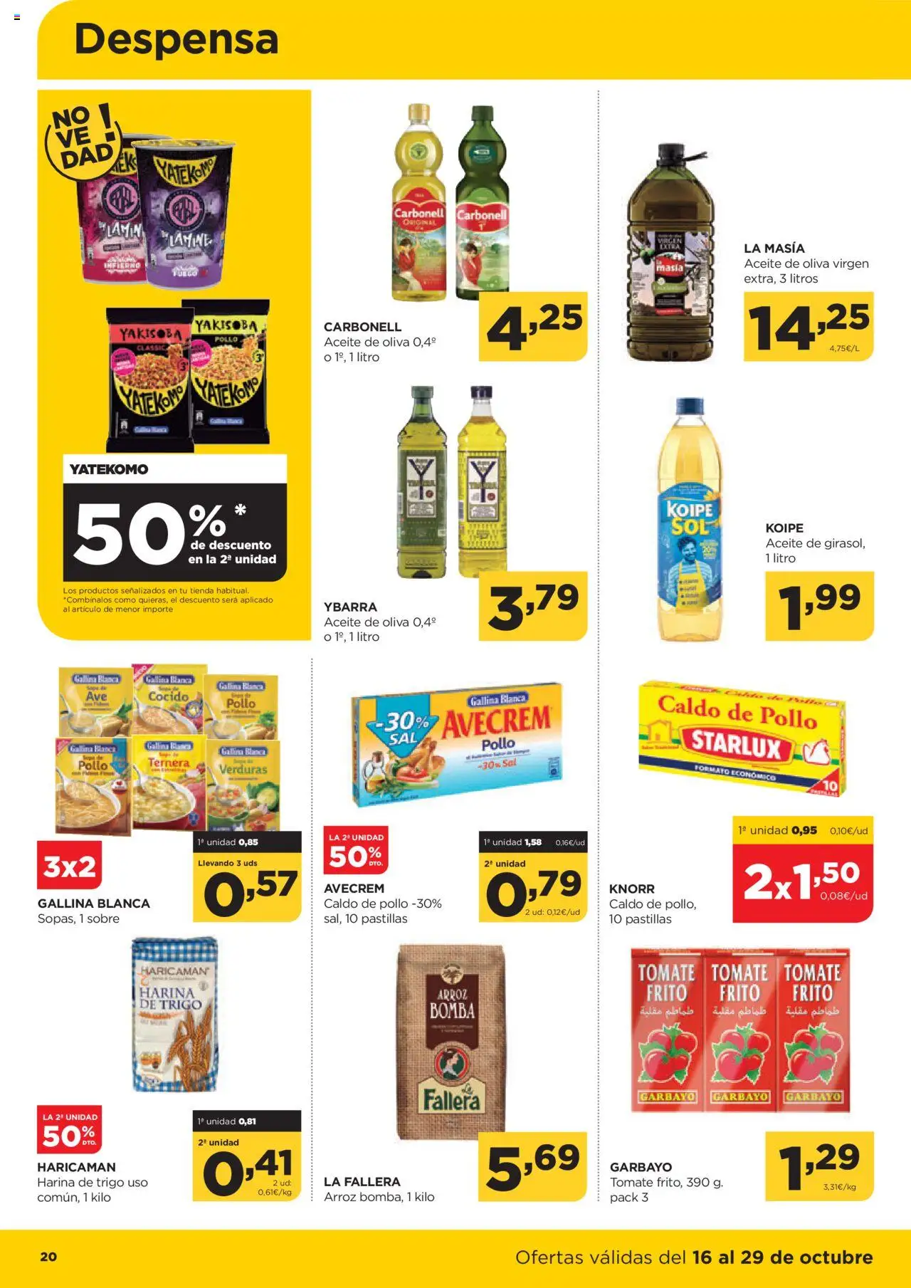 Alimerka folleto Asturias │ válido desde el 16.10.2025 | Página: 20 | Productos: Aceite, Arroz, Aceite de oliva