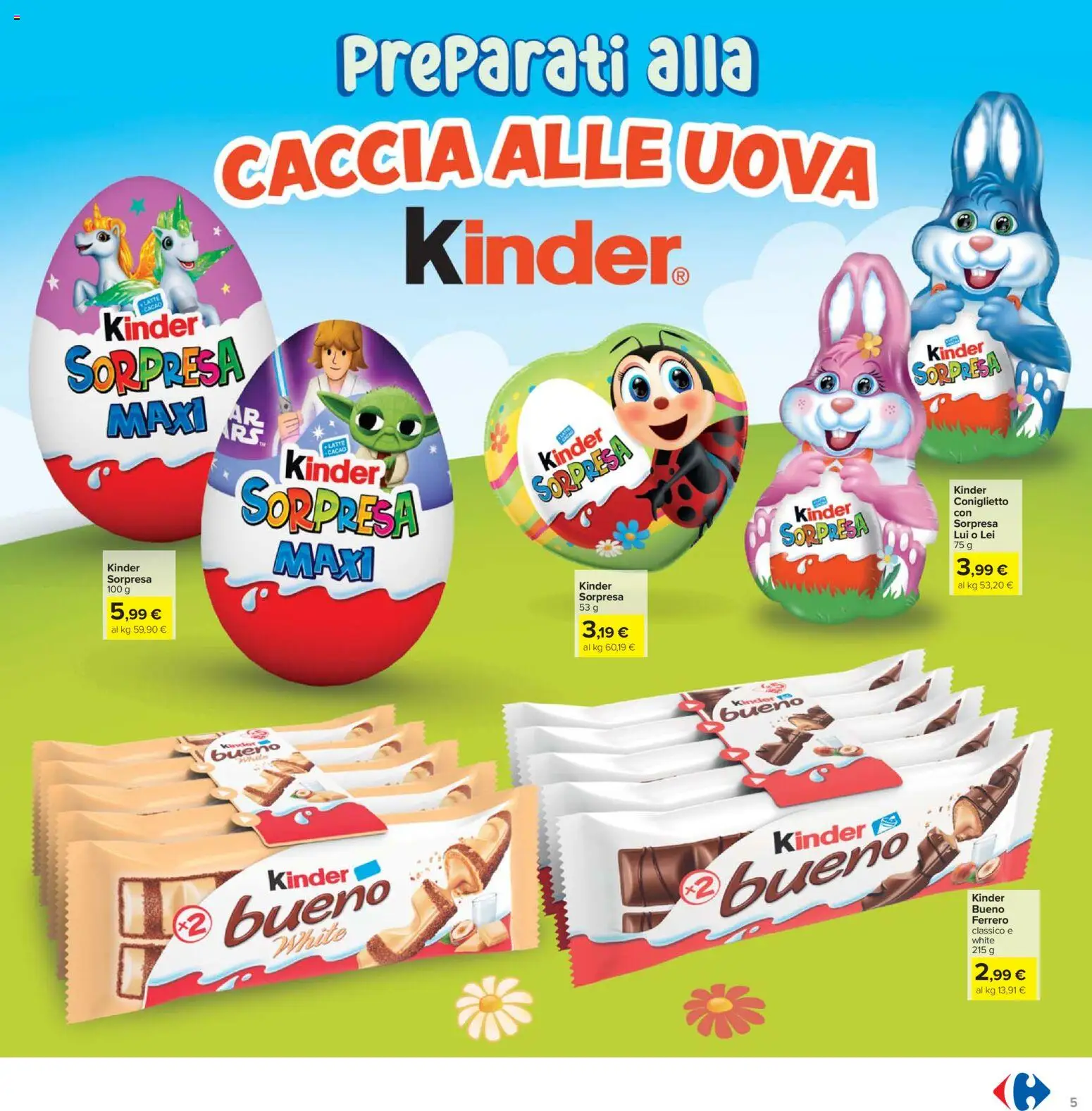 Volantino Carrefour del 13.03.2026 | Pagina: 5 | Prodotti: Uova