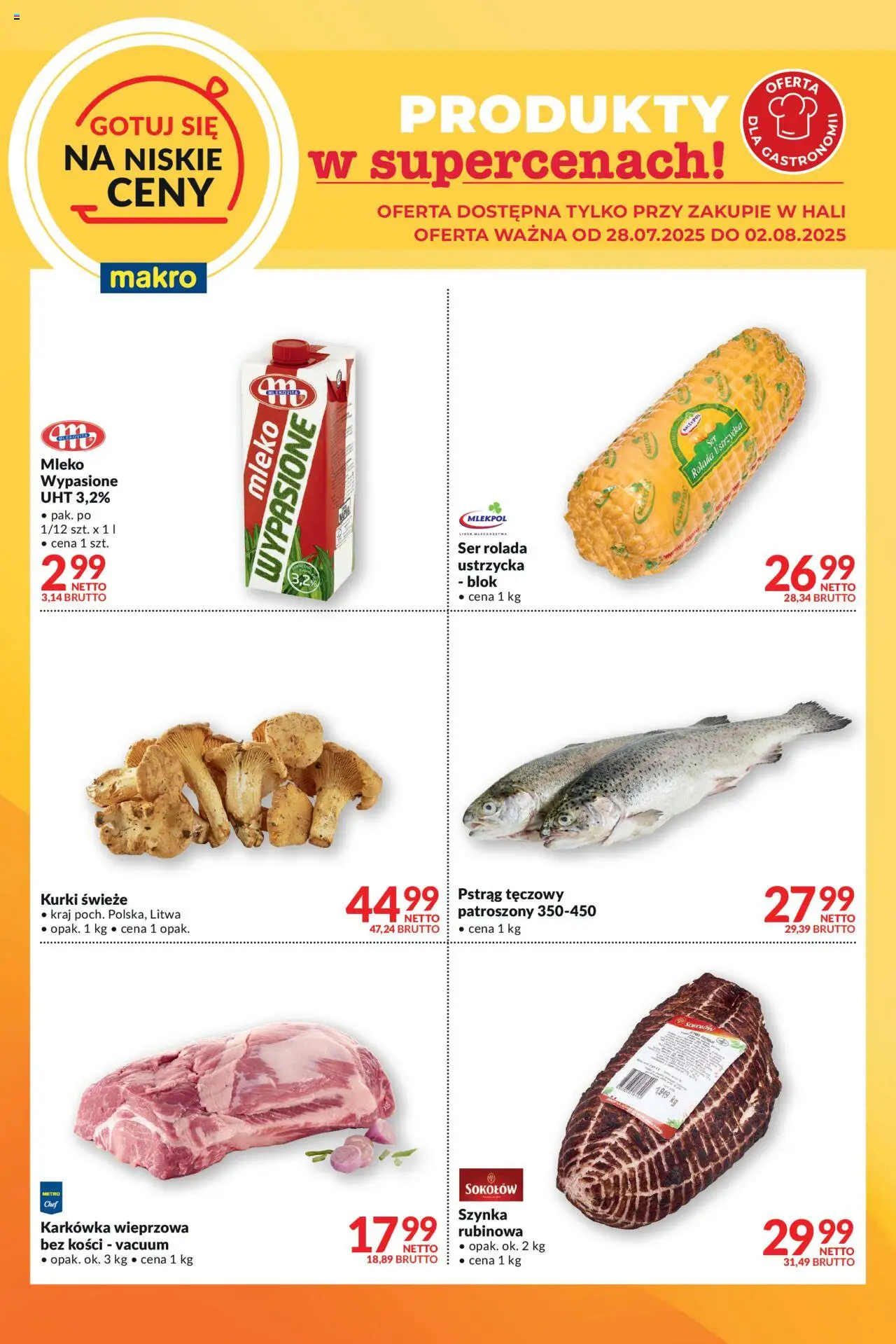 Makro - Gotuj się na niskie ceny od 28.07.2025 | Strona: 1 | Produkty: Nutella, Woda, Majonez
