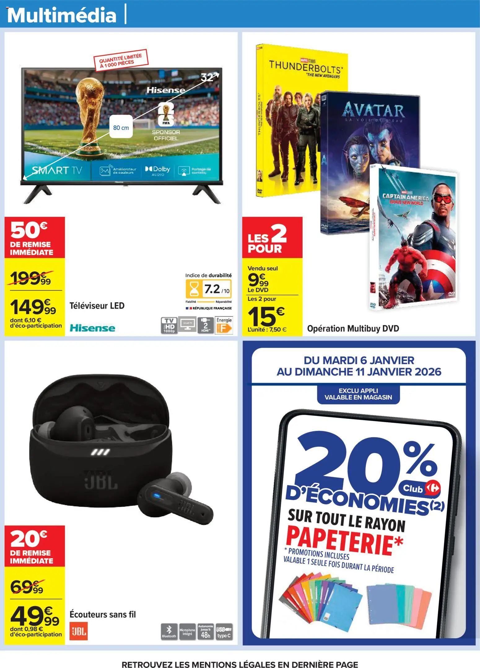 {H1} | Page: 69 | Produits: Écouteurs, Microphone, Televiseur, Smart TV