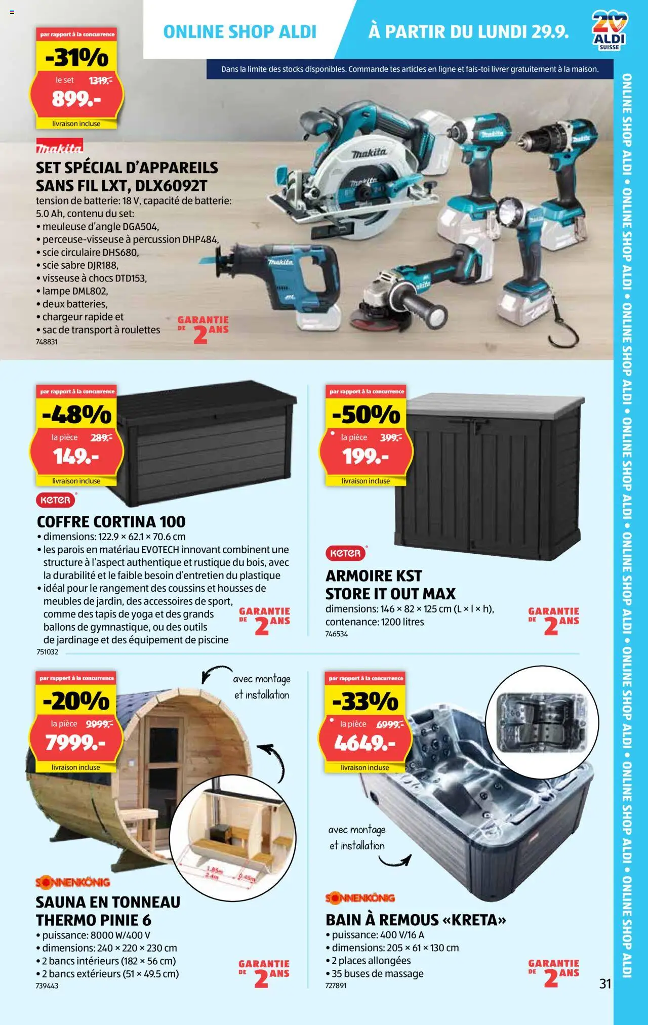 Aldi Aktionen IT – gültig ab 25.09.2025 | Seite: 32 | Produkte: Batterie, Lampe
