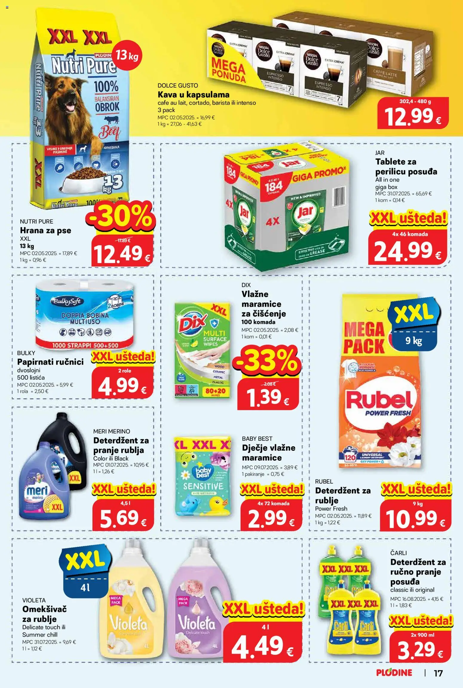 Plodine katalog | vrijedi od 11.03.2026 | Stranica: 17 | Proizvodi: Rubel, Kava, Govedina, Meri Merino