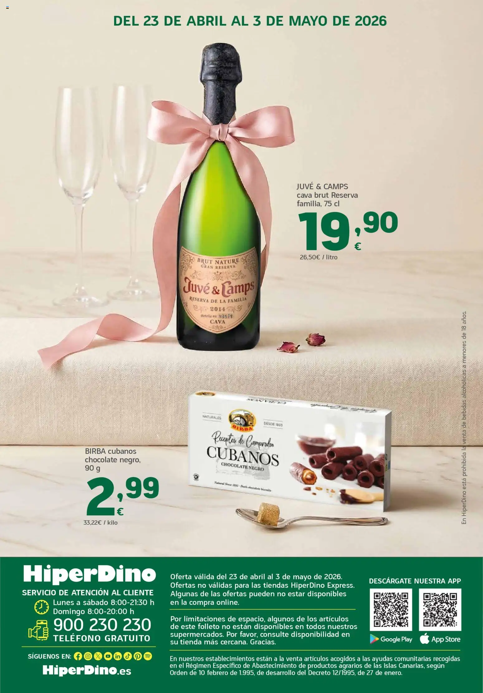 HiperDino folleto │ válido desde el 23.04.2026 | Página: 10 | Productos: Chocolate, Teléfono