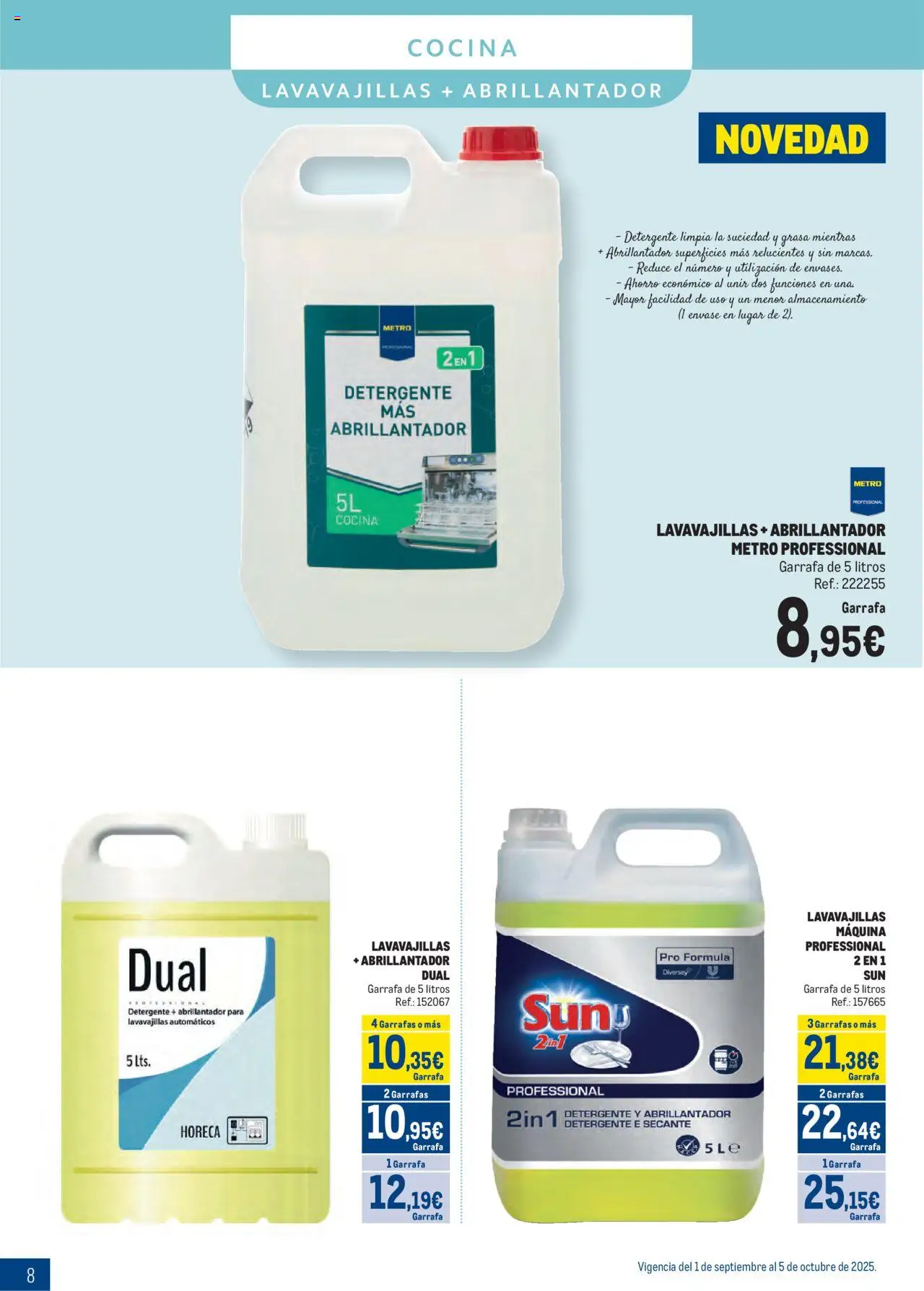 Makro - Especial Limpieza Norte II │ válido desde el 01.09.2025 | Página: 8 | Productos: Detergente, Cocina, Lavavajillas