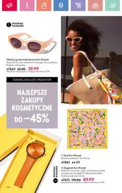 Oriflame Katalog 11 2025 od 27.07.2025 | Strona: 144 | Produkty: Zegarek, Szal, Okulary, Okulary przeciwsłoneczne