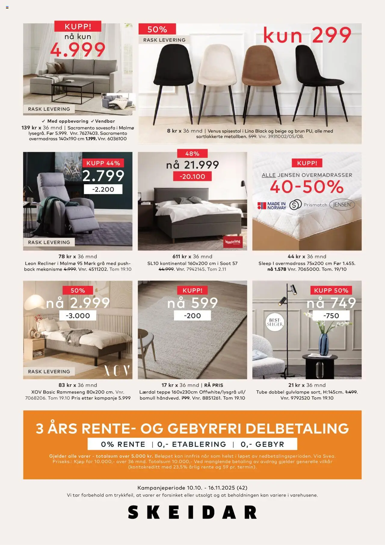 {H1} | Side: 32 | Produkter: Nuisette, Overmadrass, Spisestol, Sovesofa