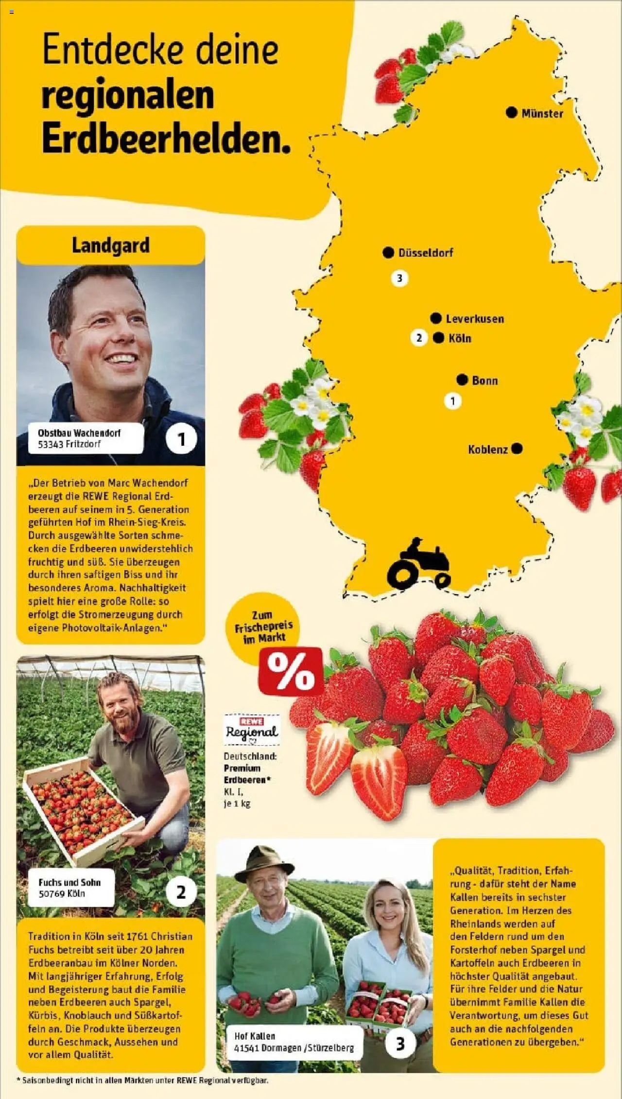 Rewe prospekt Mönchengladbach	 - gültig ab dem 22.06.2025 | Seite: 15 | Produkte: Spargel, Kartoffeln, Knoblauch, Erdbeeren