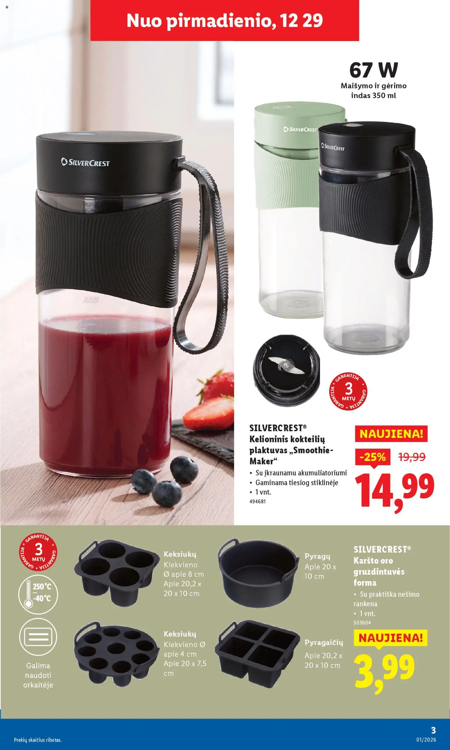 LIDL akcijos nuo 29.12.2025 | Puslapis: 3 | Prekių: Plaktuvas