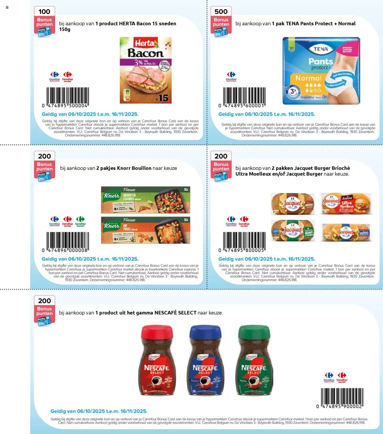 {H1} | Pagina: 61 | Producten: Bacon, Groenten, Nescafe