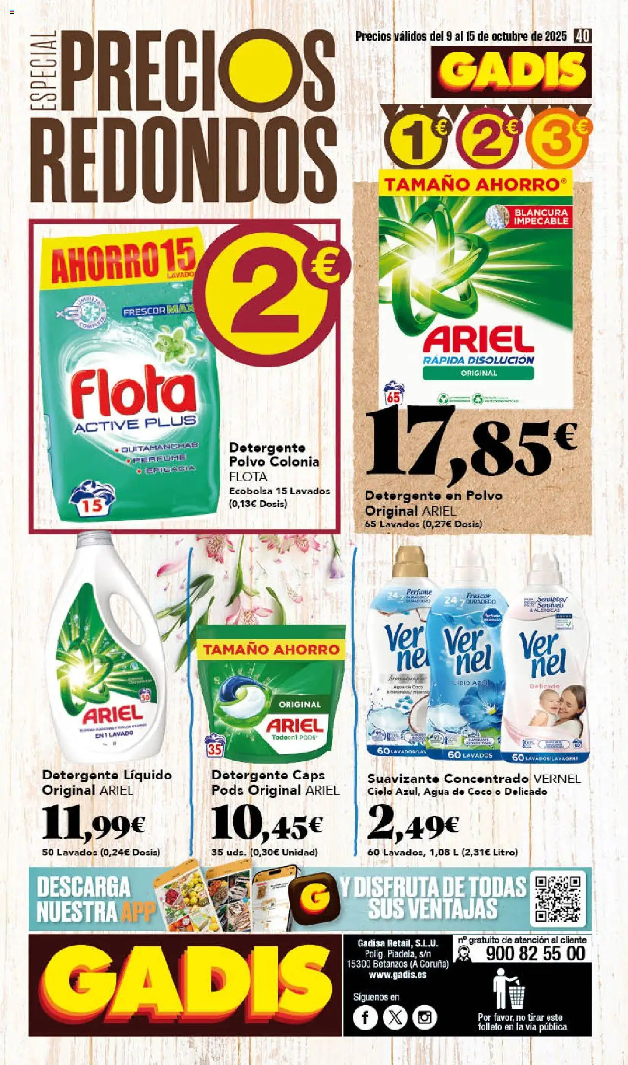Gadis folleto │ válido desde el 09.10.2025 | Página: 40 | Productos: Perfume, Colonia, Τυρόπιτα, Suavizante