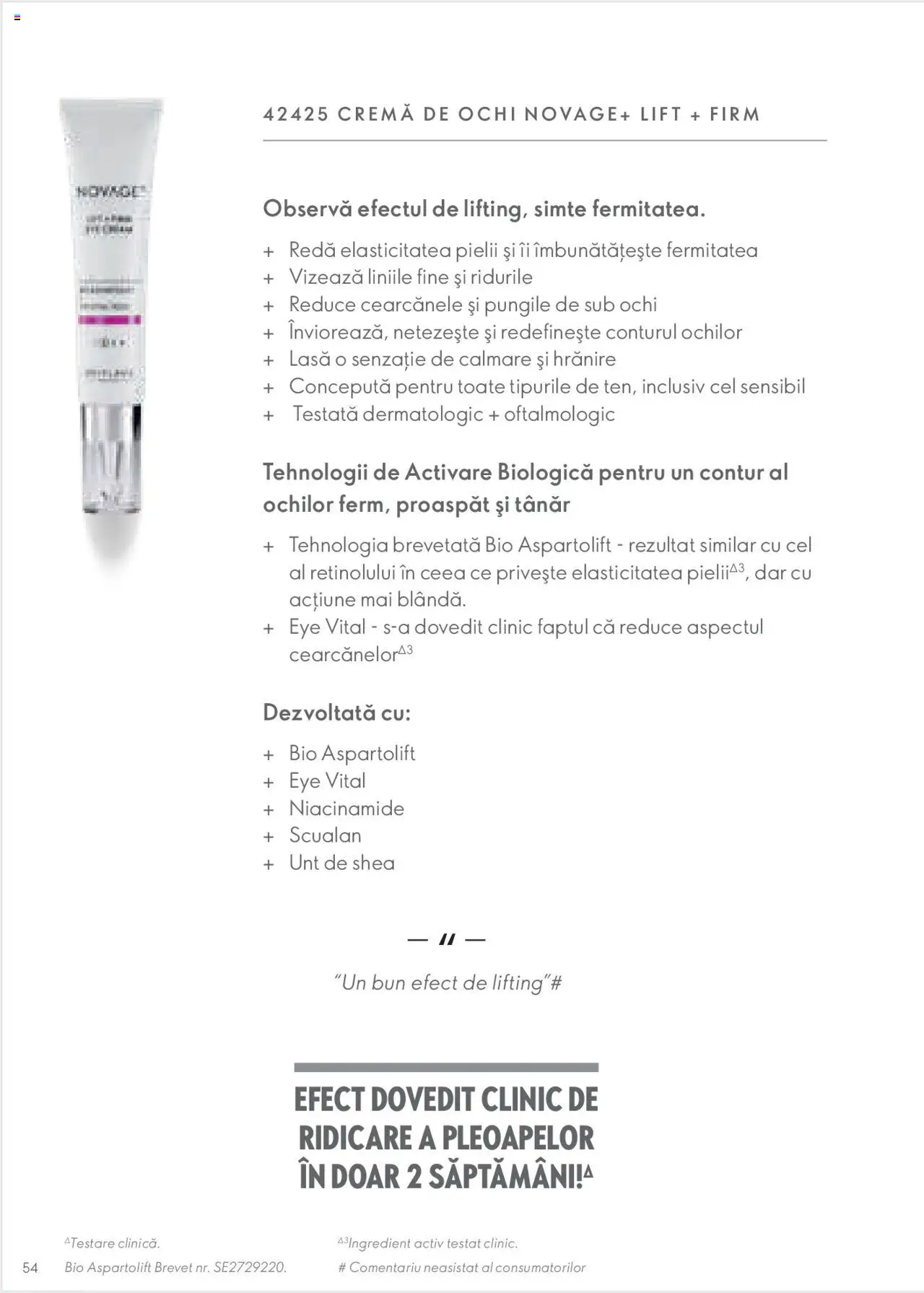 Oriflame catalog - Ghidul NOVAGE+ – valabil de la 01.03.2023 | Pagină: 54