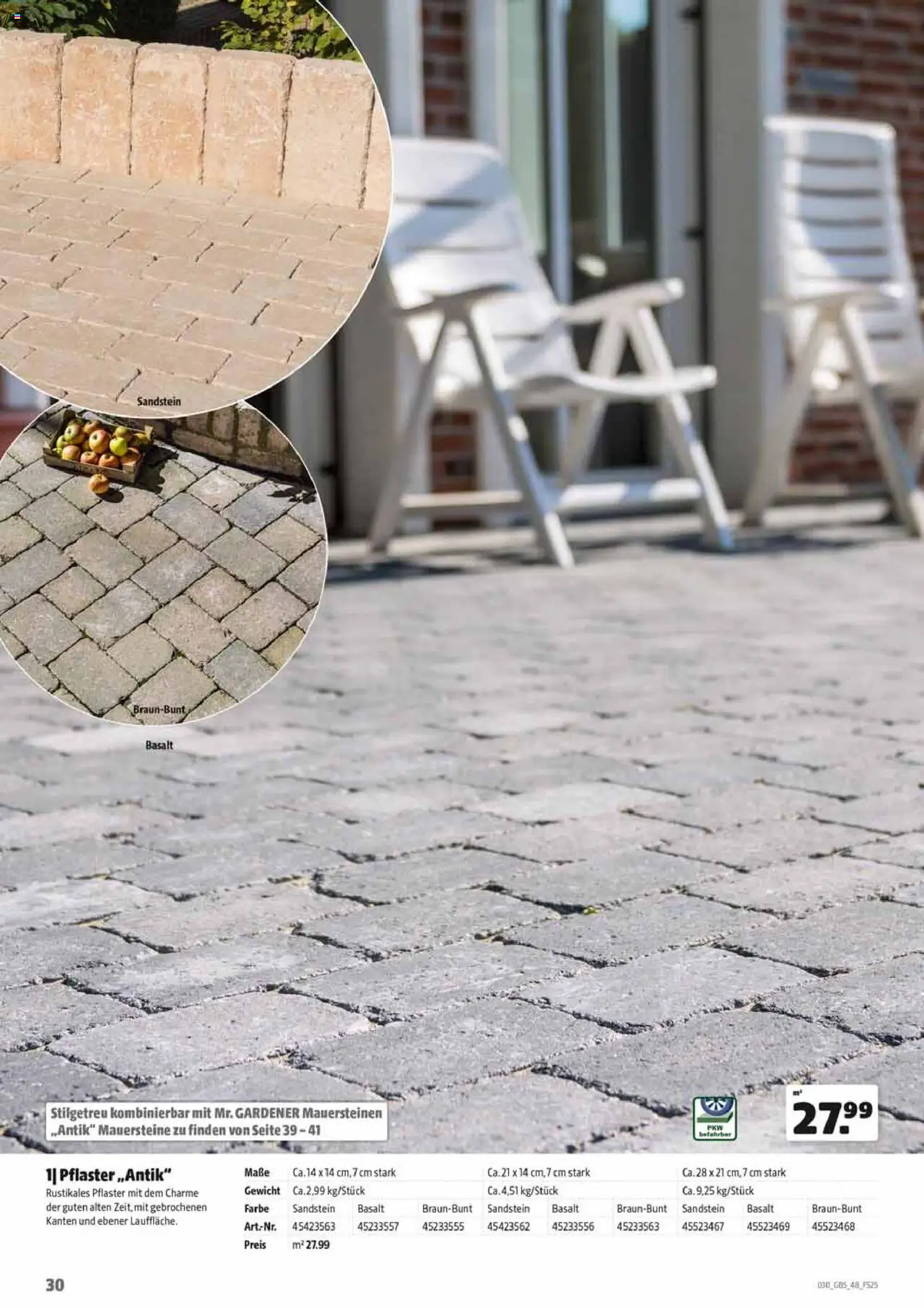 HERKULES Gartenbaustoffe – gültig ab 15.09.2025 | Seite: 30 | Produkte: Gewicht