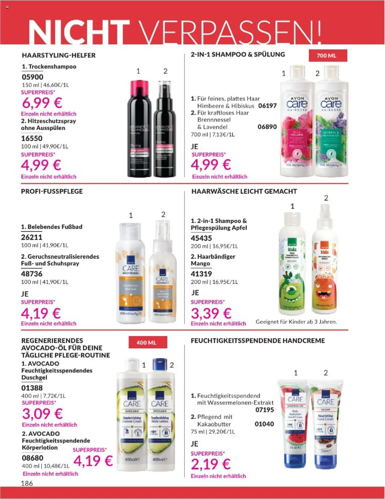 AVON Katalog August 2025 - gültig ab dem 01.08.2025 | Seite: 188 | Produkte: Handcreme, Duschgel, Mango, Fußbad
