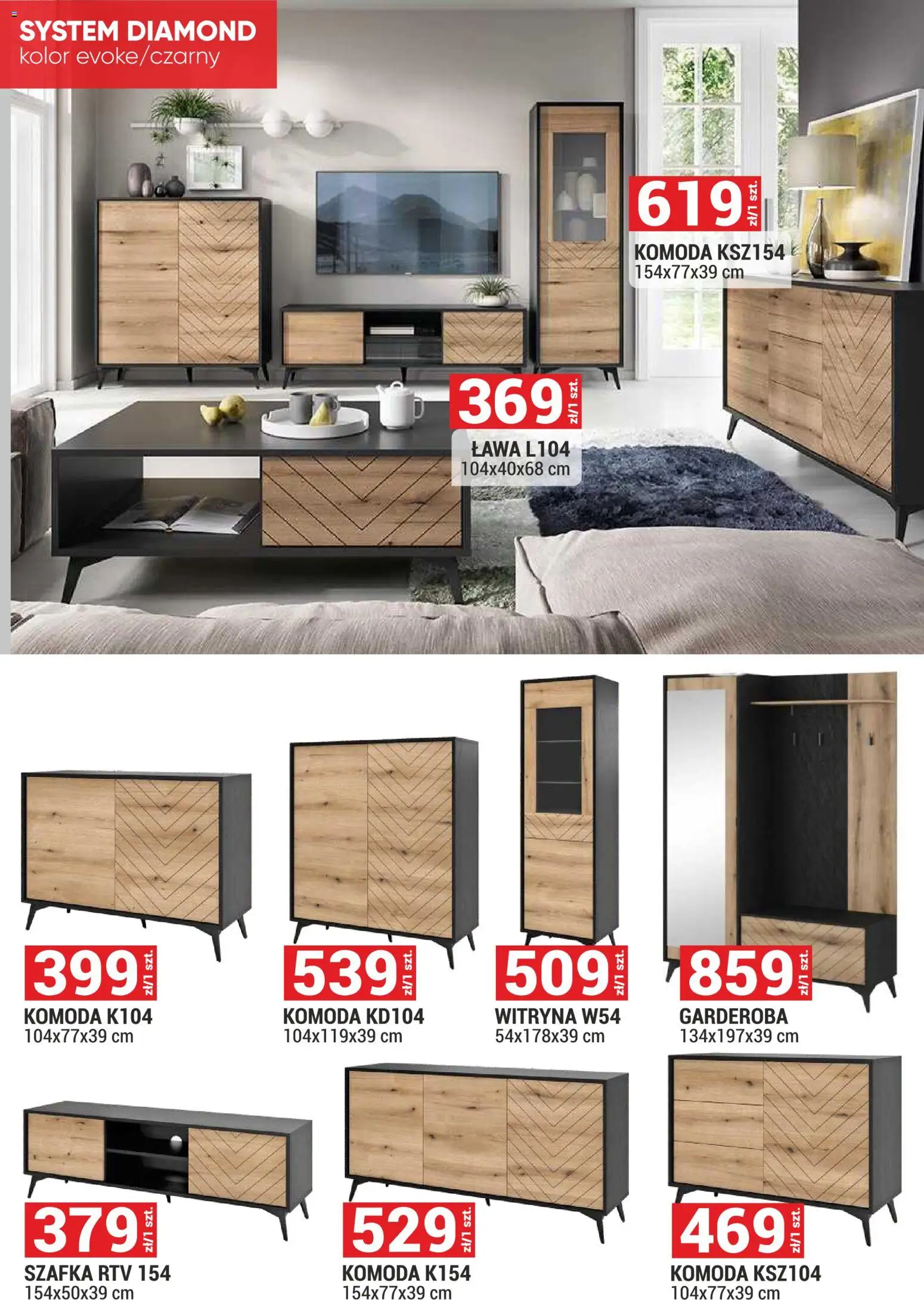 Merkury Market Gazetka - Meble, Wypoczynki, Materace od 01.11.2025 | Strona: 10 | Produkty: Komoda, szafka RTV, Witryna