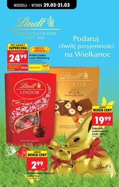 Pogląd oferty "Praliny Lindor, Lindt, 200/225 g różne rodzaje" - ważna od 29.03.2026 | Strona: 64