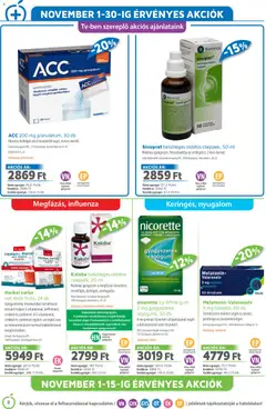 Alma Gyógyszertárak Akciós újság - amely érvényes a következő dátumtól: 01.11.2025 | Oldal: 8