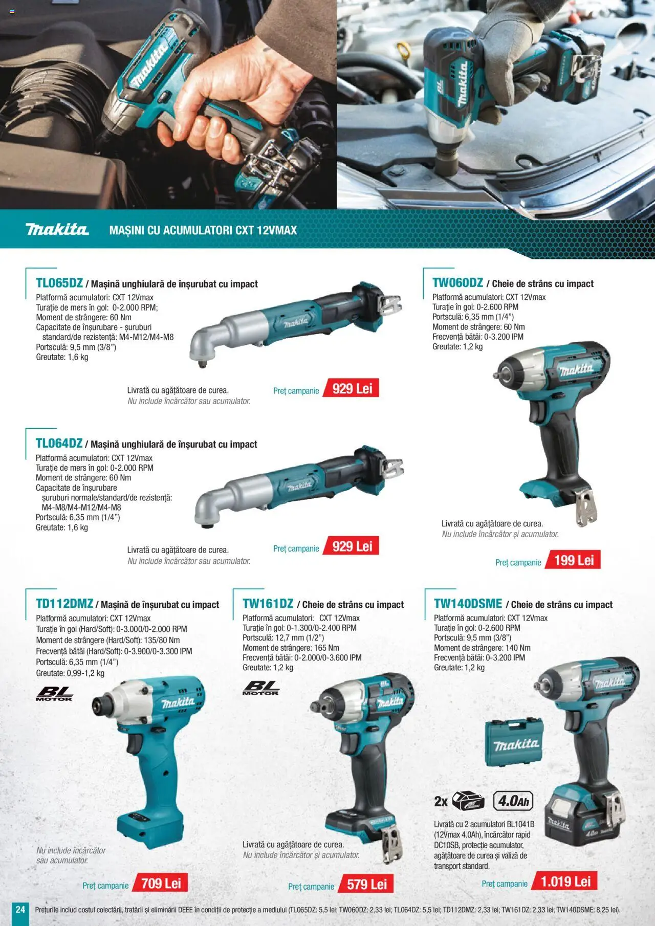 Catalog Makita – valabil de la 01.07.2025 | Pagină: 24 | Produse: Valiză, Curea, Încărcător, Peluş Köpek Yatağı