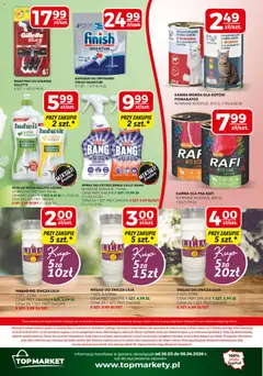 Pogląd oferty "Top Market gazetka" - ważna od 26.03.2026 | Strona: 16 | Produkty: Gillette, Top, Maszynki do golenia, Finish