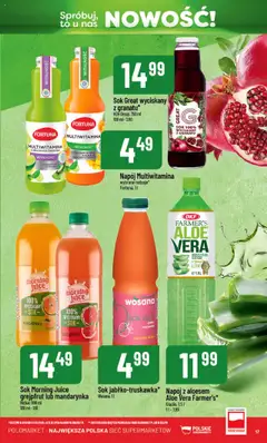 POLOmarket Gazetka - Nowości od 14.08.2025 | Strona: 17 | Produkty: Sok, Grejpfrut