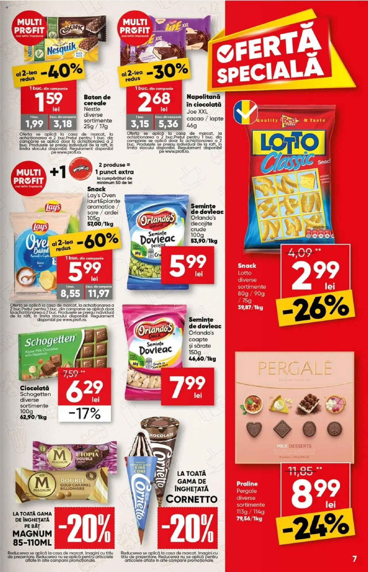 Catalog Profi City nou – valabil de la 03.09.2025 | Pagină: 7 | Produse: Ardei, Praline, Cereale, Sare