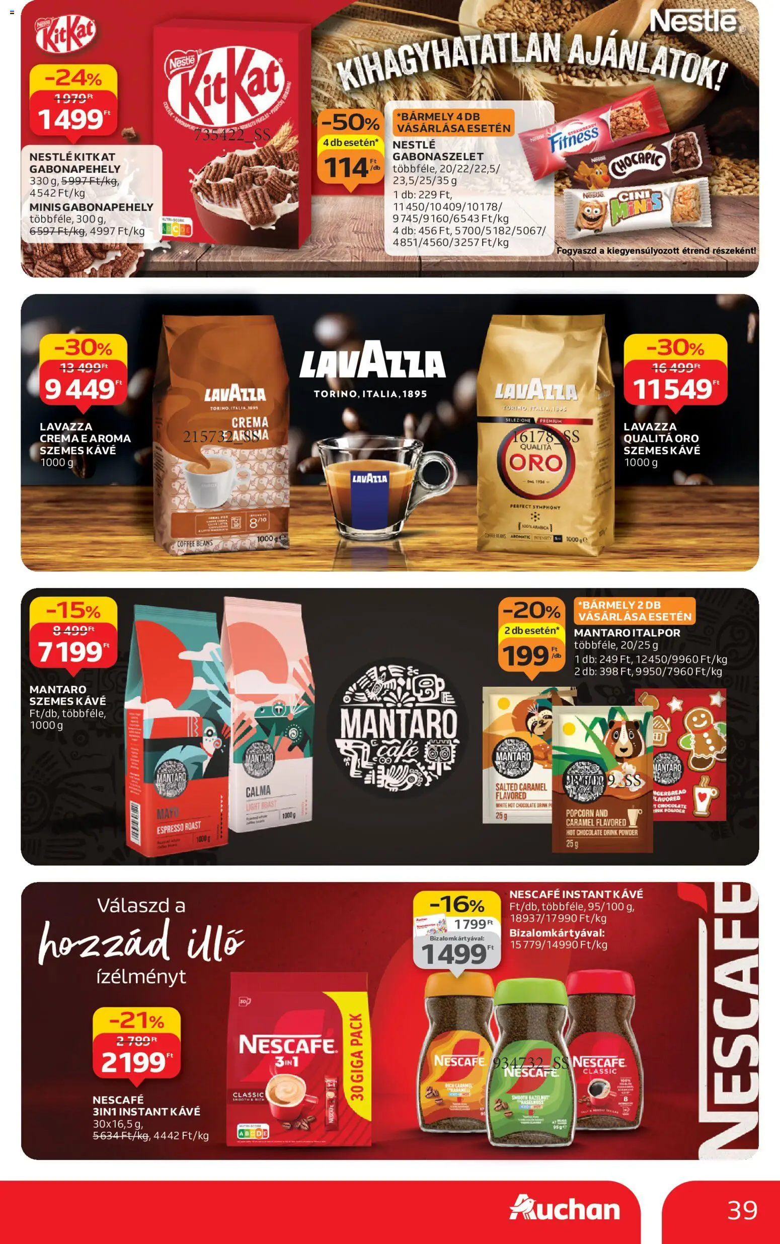 Auchan akciós ujság - amely érvényes a következő dátumtól: 04.12.2025 | Oldal: 39