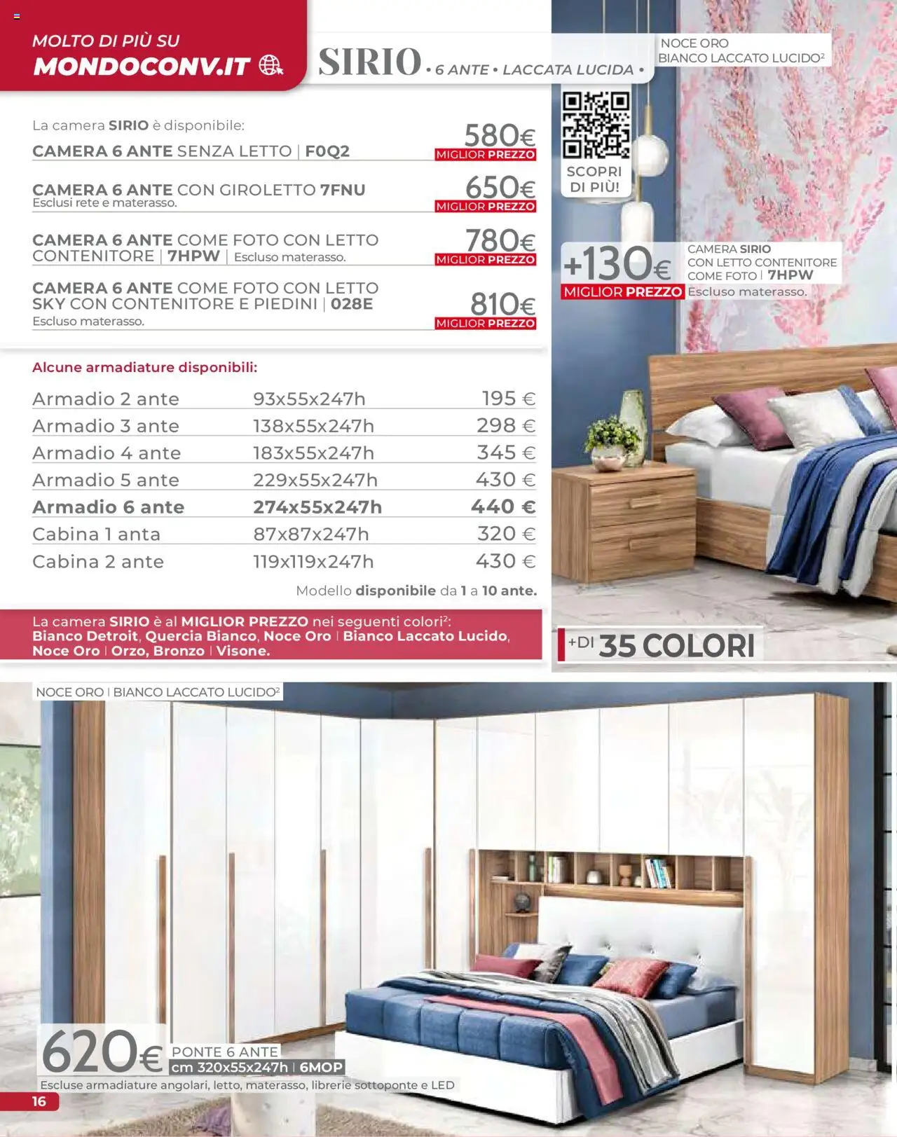 Volantino Mondo Convenienza del 09.09.2025 | Pagina: 18 | Prodotti: Letto contenitore, Contenitore, Letto, Armadio
