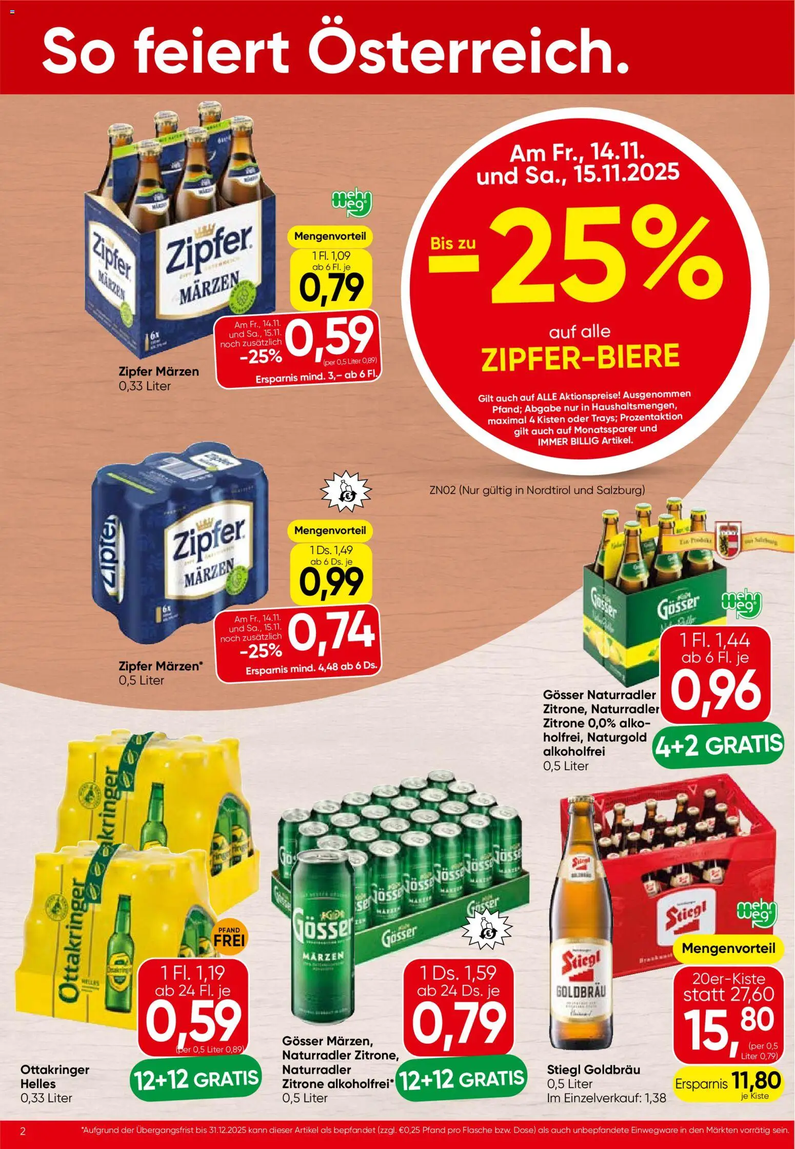 Spar Flugblatt - Salzburg gültig ab 13.11.2025 | Seite: 2 | Produkte: Zitrone