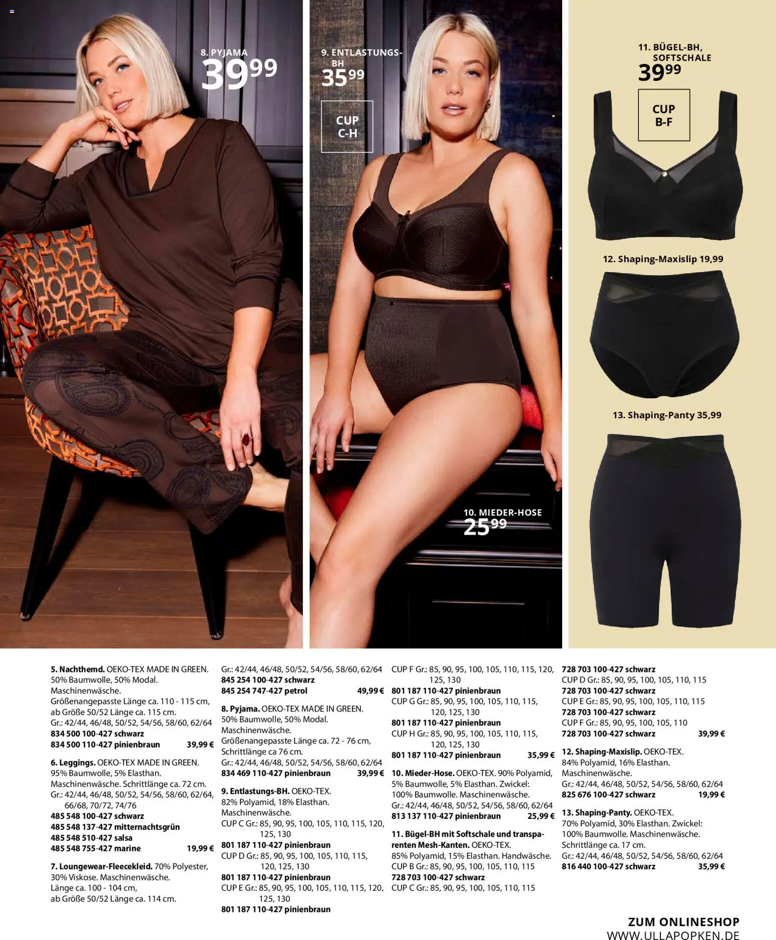 Ulla Popken Prospekt 	 – gültig ab 01.11.2025 | Seite: 161 | Produkte: Pyjama