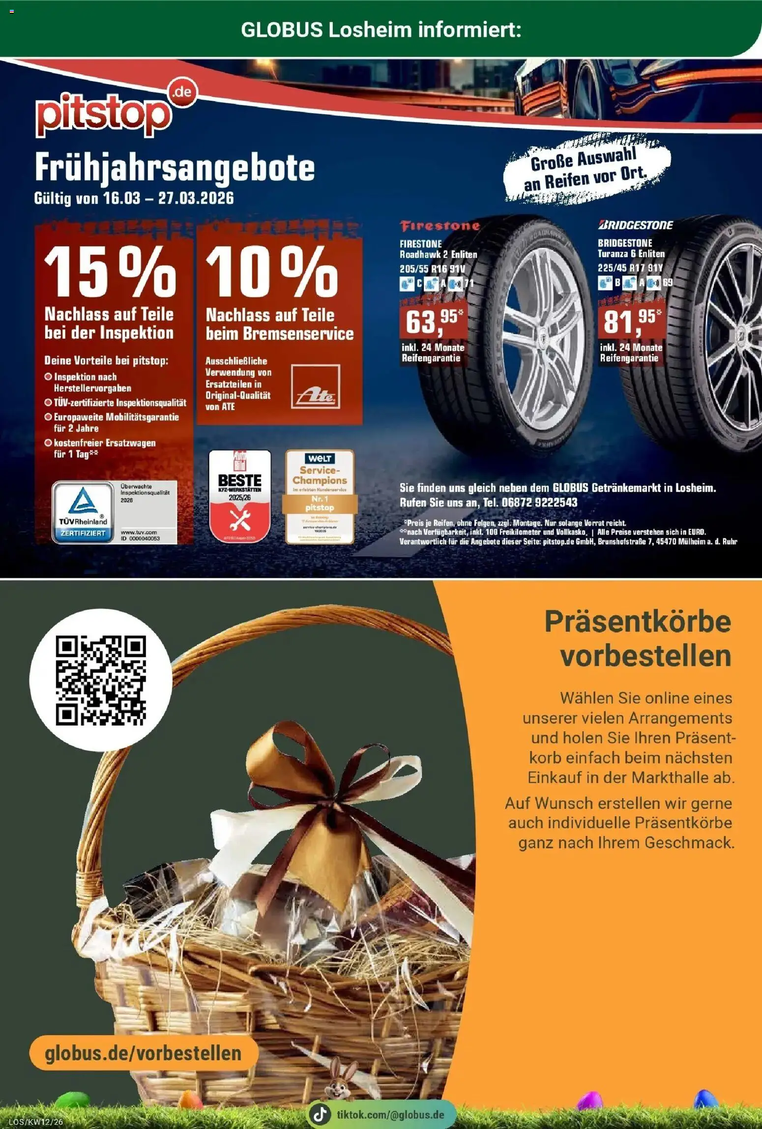 Globus prospekt Losheim Am See	 – gültig ab 15.03.2026 | Seite: 27 | Produkte: Korb