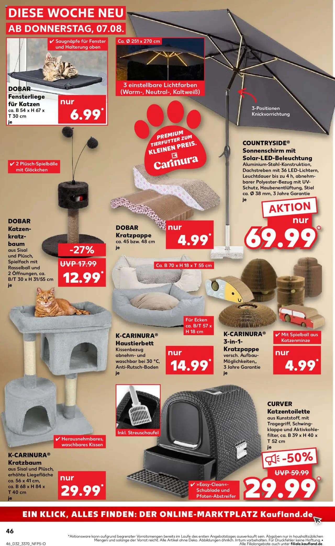 Kaufland prospekt Berlin	 - gültig ab dem 07.08.2025 | Seite: 46 | Produkte: Kissen, Sonnenschirm