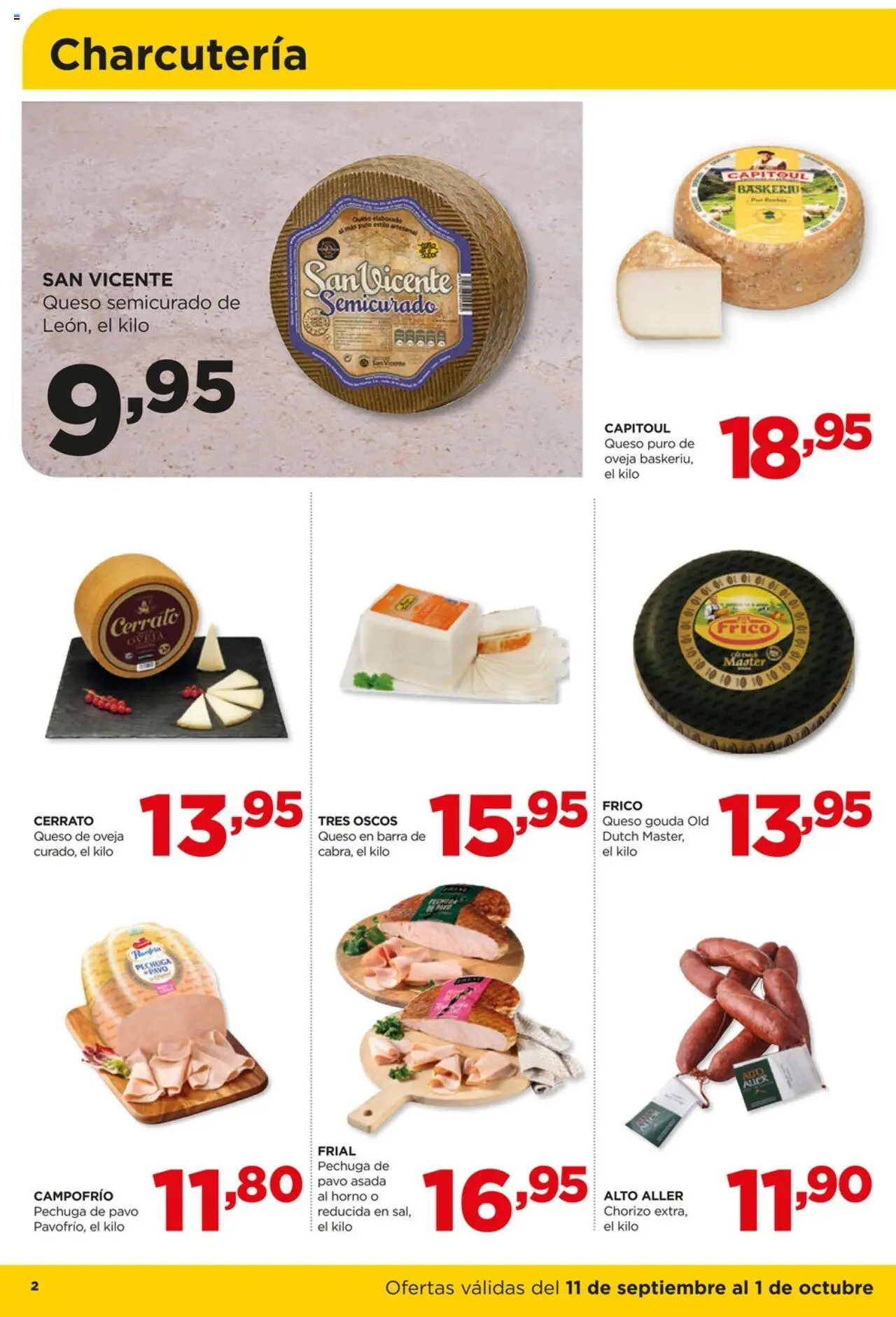Alimerka folleto Asturias │ válido desde el 11.09.2025 | Página: 2 | Productos: Queso de oveja, Queso, Horno, Queso Gouda