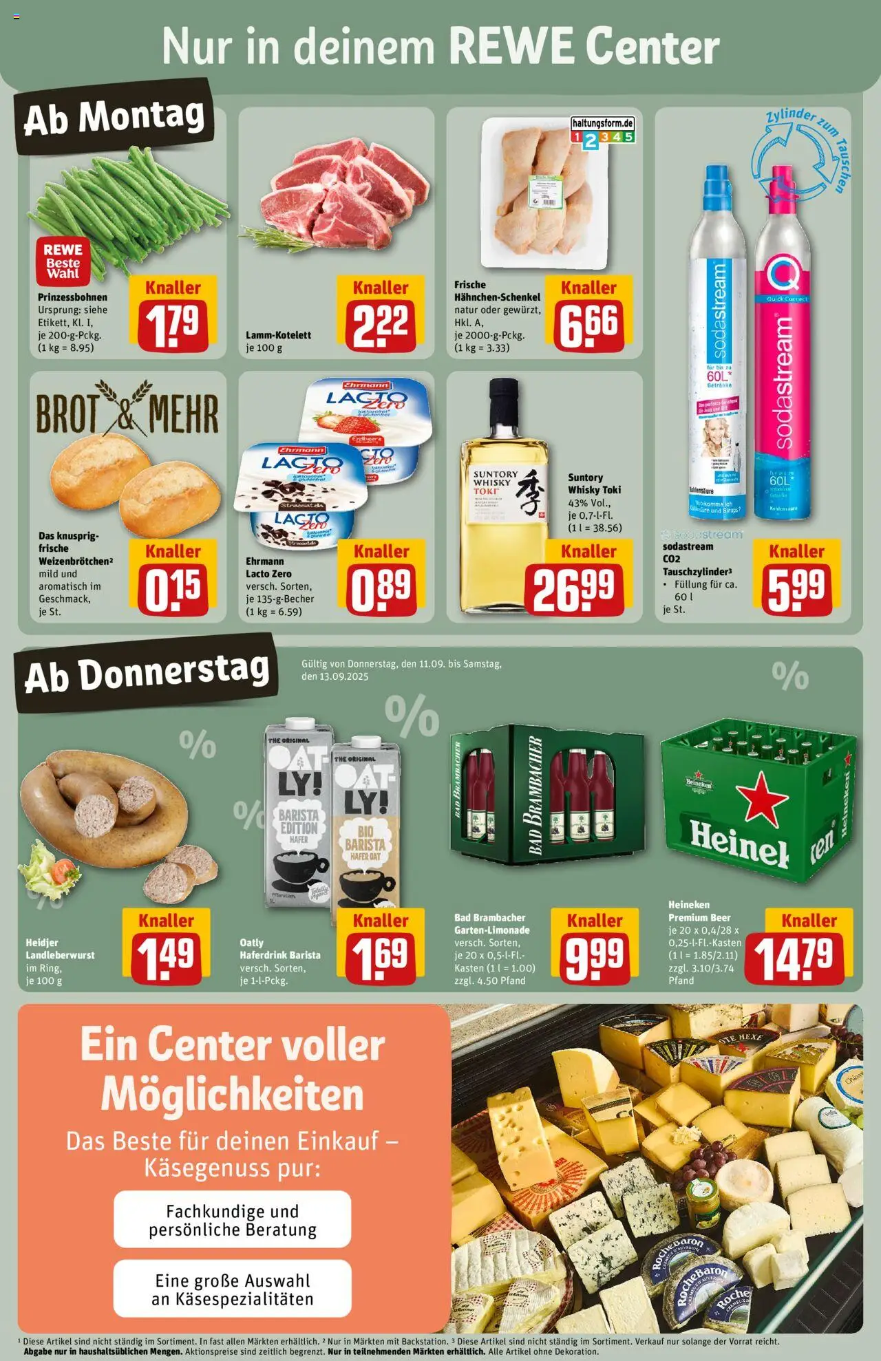 Rewe Prospekt 	 – gültig ab 08.09.2025 | Seite: 3 | Produkte: Whisky, Bad, Heineken, Brot