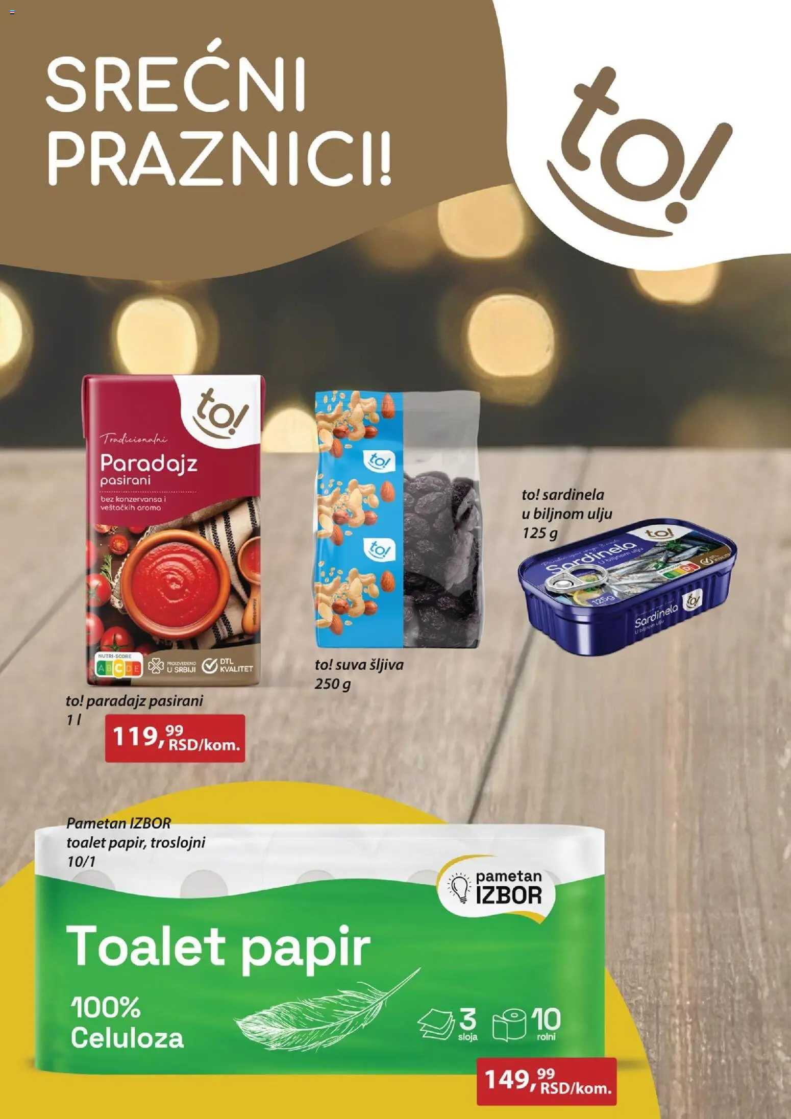 Zlatan Trag katalog - važi od 02.01.2026 | Strana: 2 | Proizvode: Toalet papir, Šljiva, Paradajz