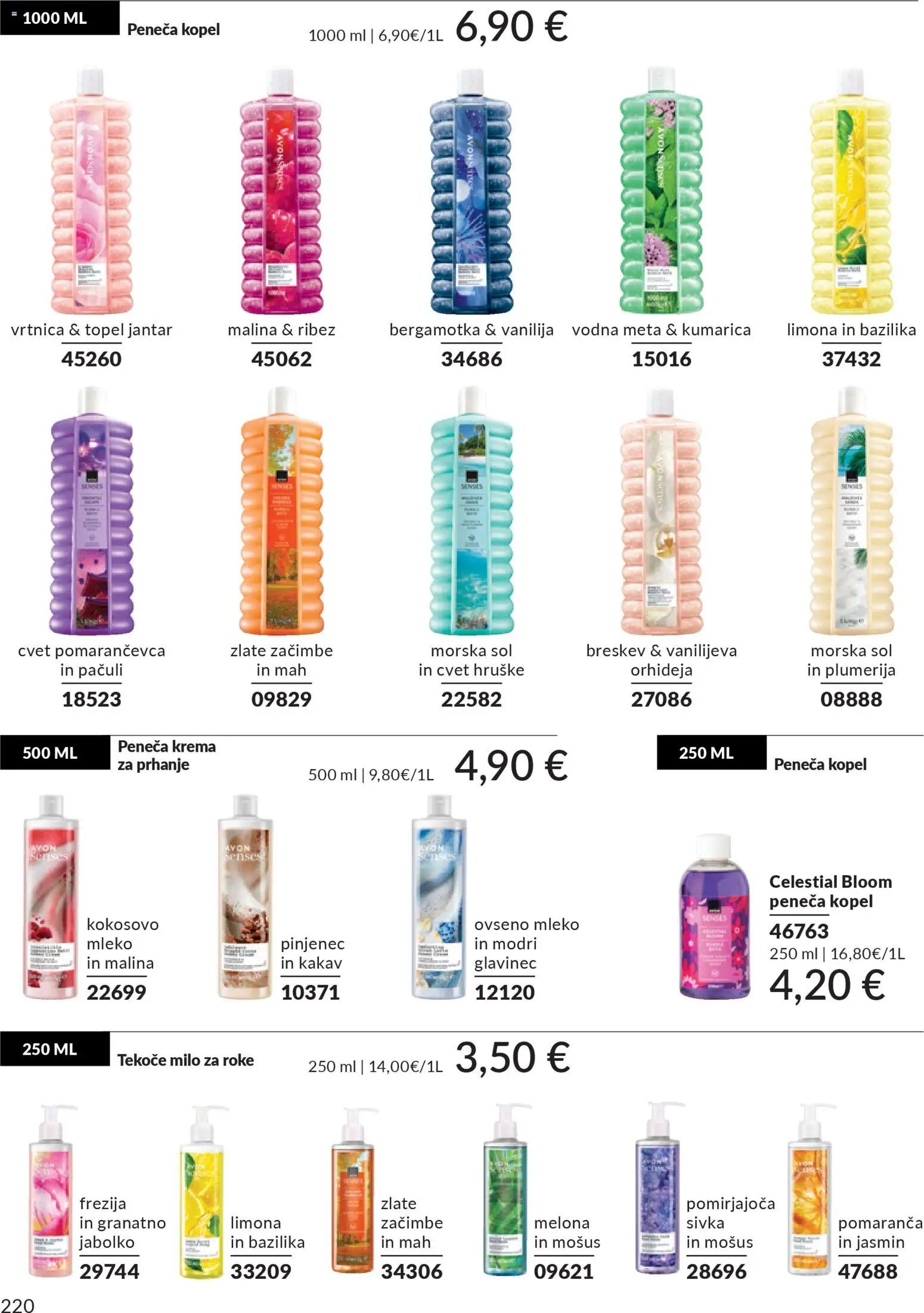 Novi Avon katalog ponudbe – veljaven od 01.10.2025 | Stran: 220 | Izdelki: Ribez, Kakav, Sol, Limona
