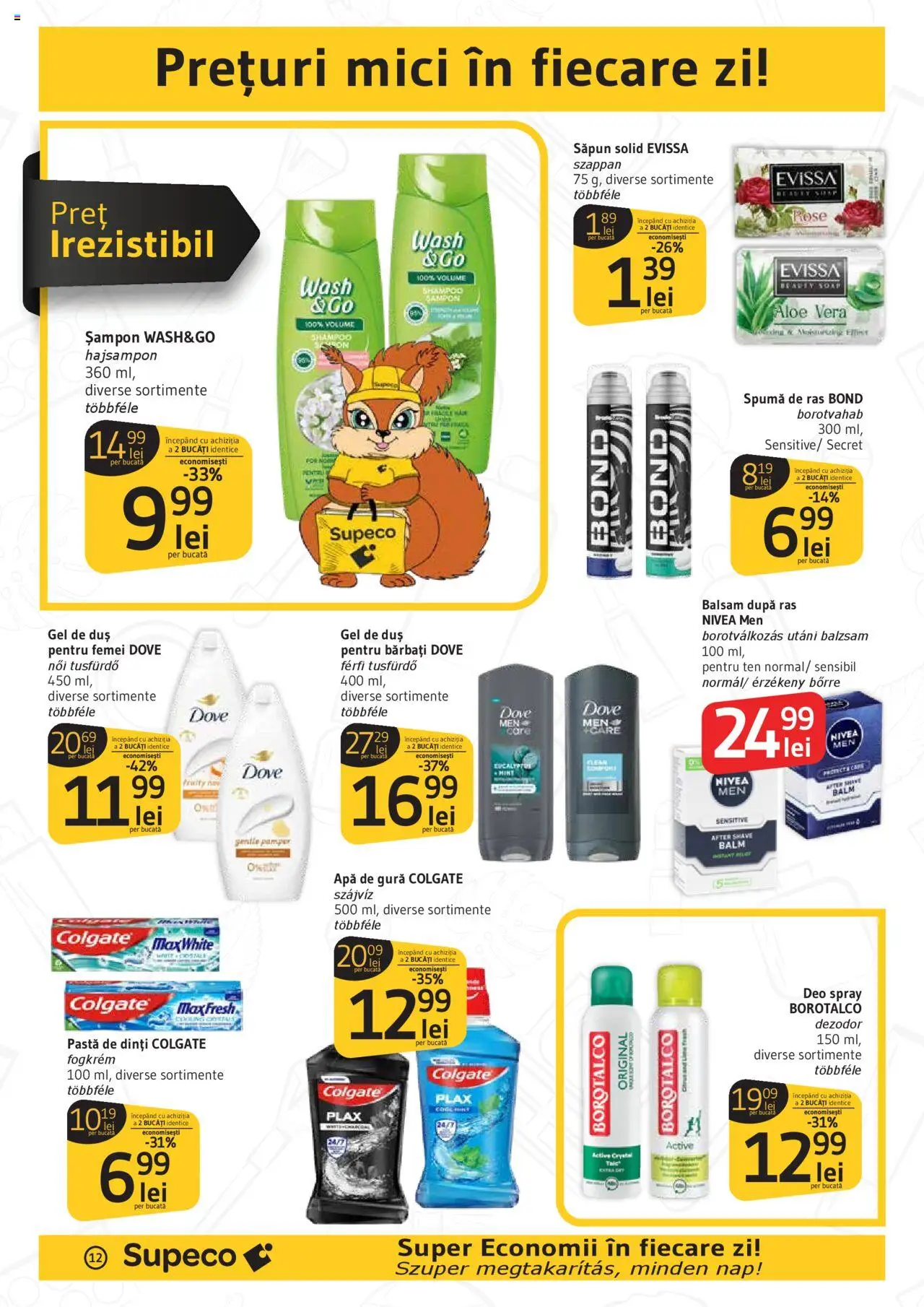 Noul catalog Supeco – valabil de la 18.09.2025 | Pagină: 12 | Produse: Săpun solid, Mici, Șampon, Săpun