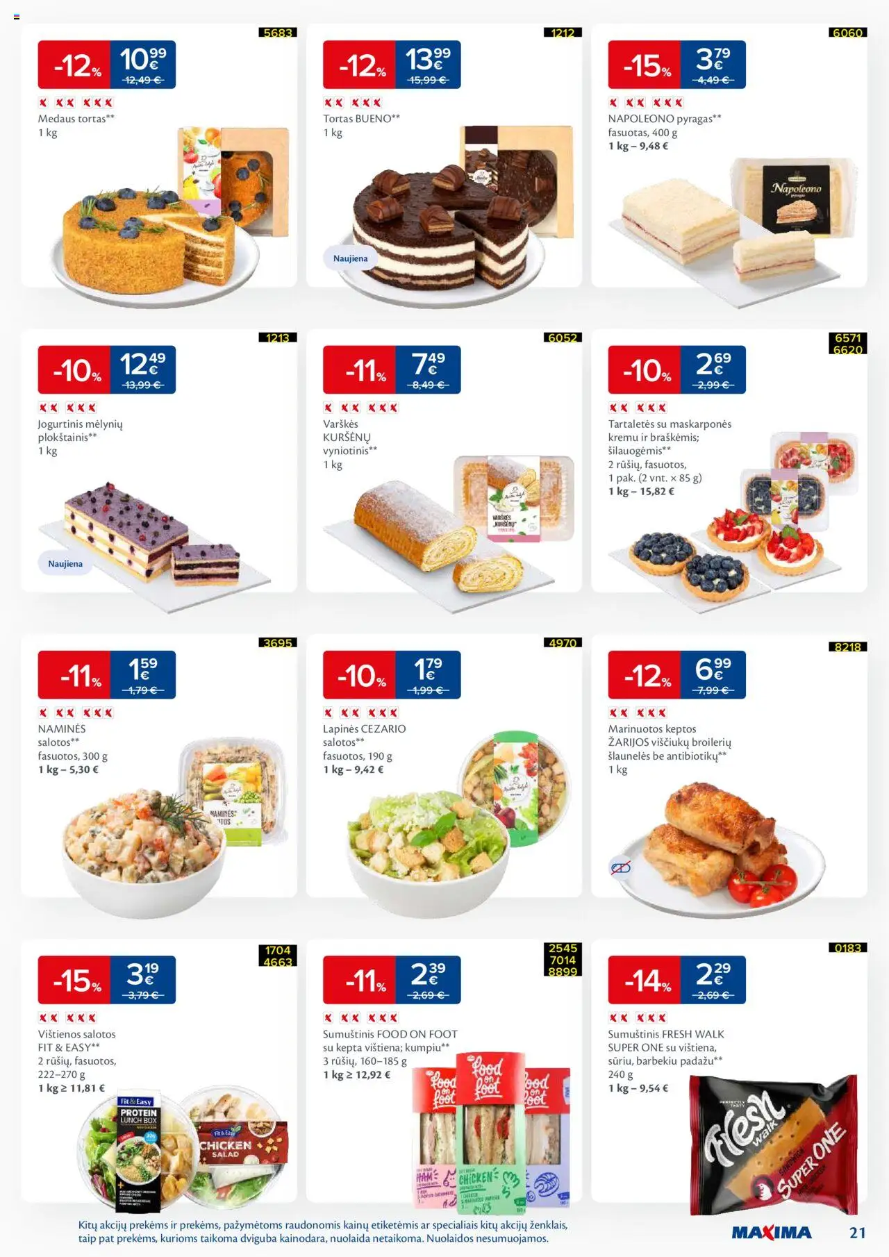 MAXIMA akcijos nuo 16.09.2025 | Puslapis: 21 | Prekių: Vištienos, Pyragas, Sumuštinis, Viščiukų