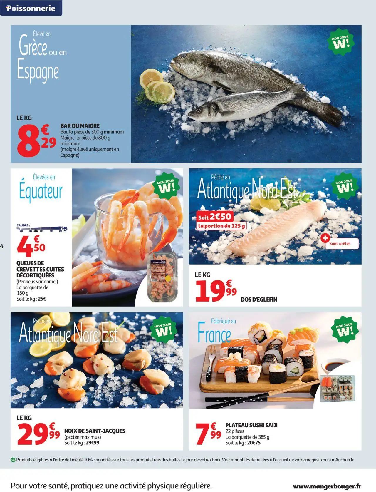 {H1} | Page: 4 | Produits: Poissonnerie, Crevettes, Sushi, Noix