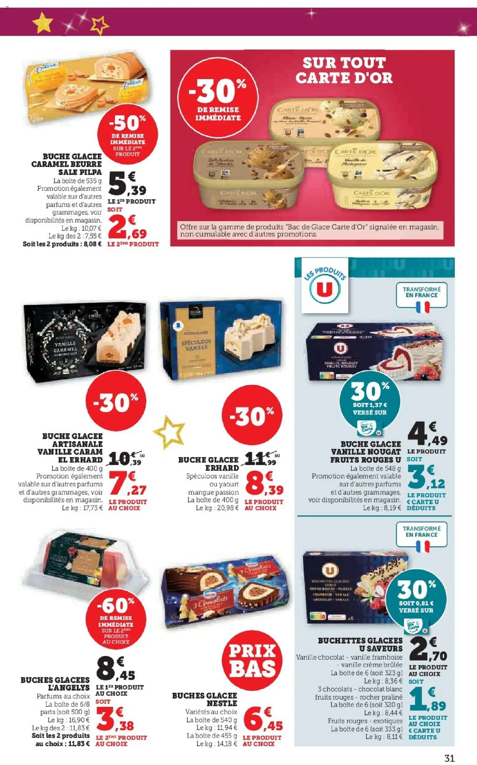 {H1} | Page: 31 | Produits: Framboise, Beurre, Yaourt, Chocolat