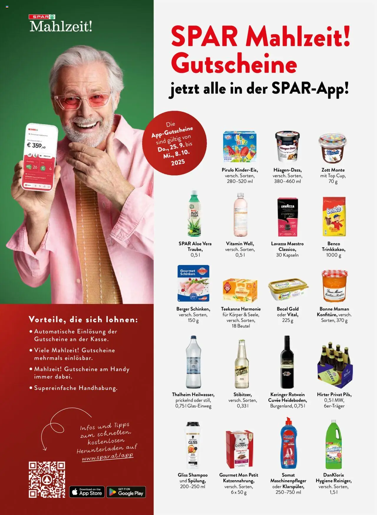 Spar Mahlzeit! Magazin gültig ab 01.09.2025 | Seite: 2 | Produkte: Shampoo, Schinken