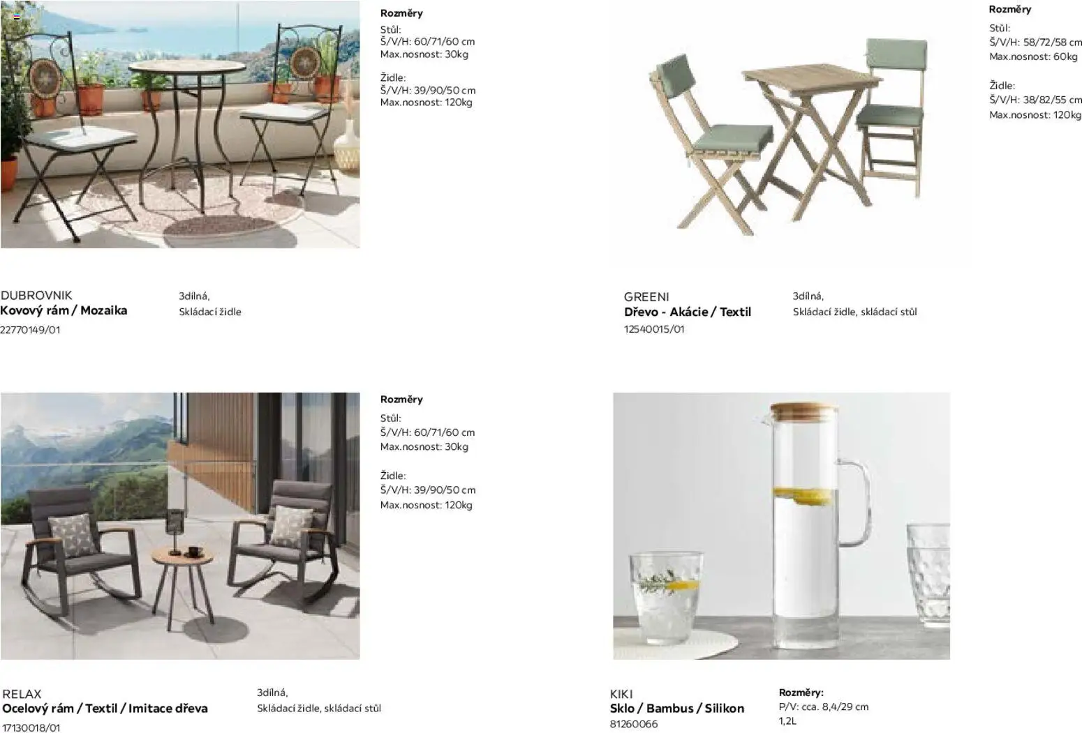 Möbelix leták - Zahradní nábytek od 01.03.2026 | Strana: 6 | Produkty: Silikon, Stůl, Židle