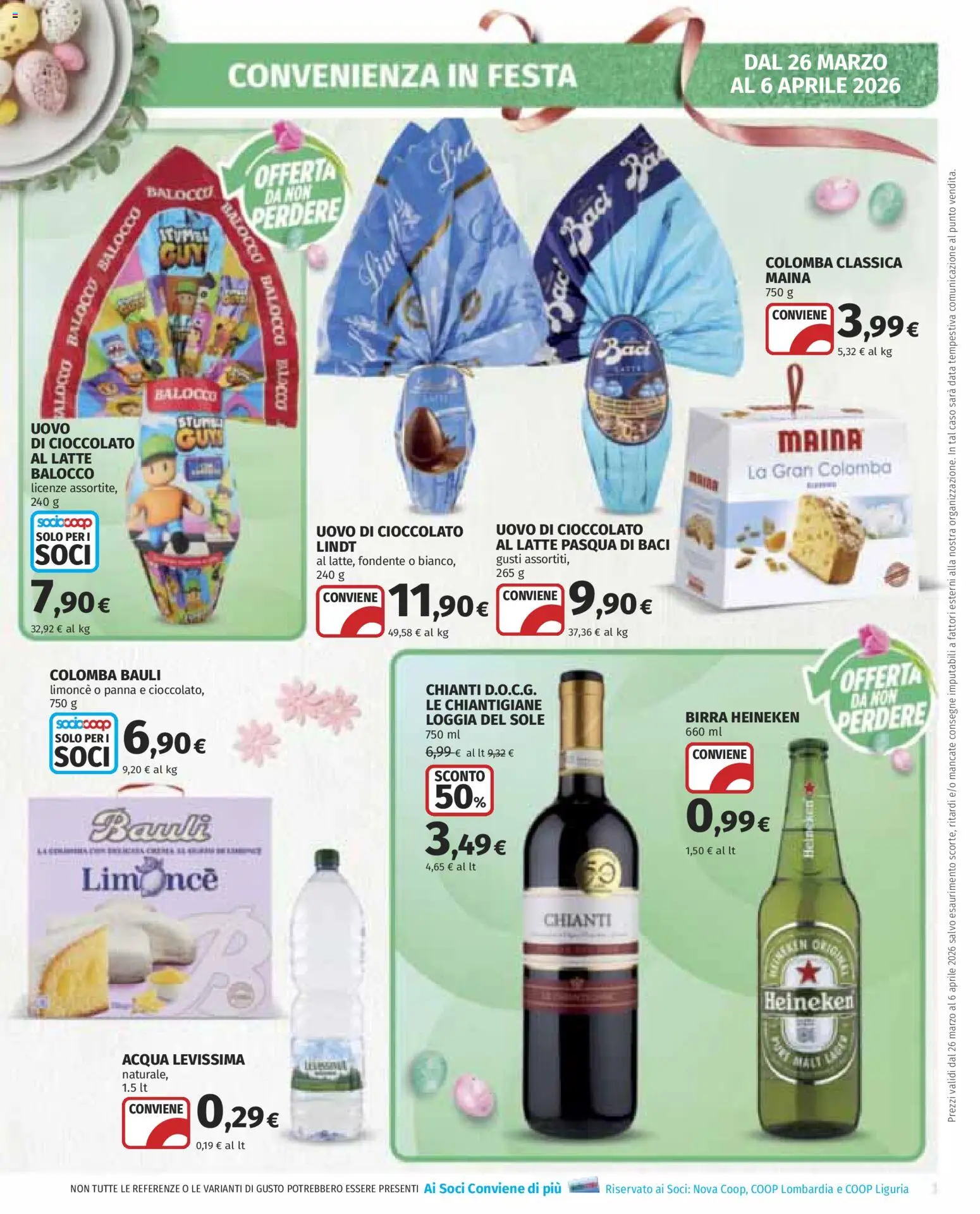 Volantino COOP del 26.03.2026 | Pagina: 3 | Prodotti: Birra, Panna, Latte, Heineken