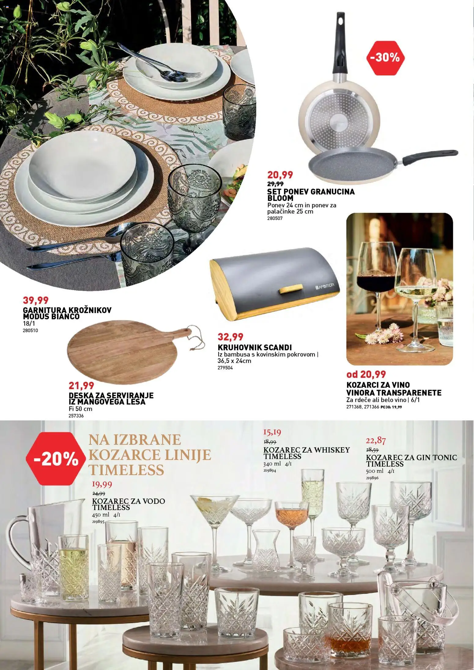 Novi Inpos katalog ponudbe – veljaven od 02.03.2026 | Stran: 8 | Izdelki: Kozarec, Palačinke, Vino, Gin