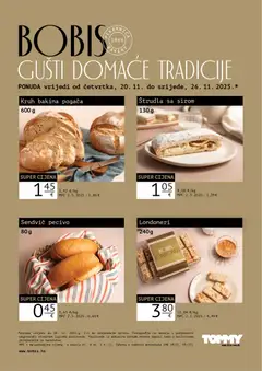 Tommy - Bobis Super ponuda - Pregled kataloga iz trgovine Tommy, vrijedi od 20.11.2025