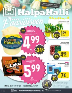 Halpa Halli-mainoslehti voimassa 25.03.2026 alkaen