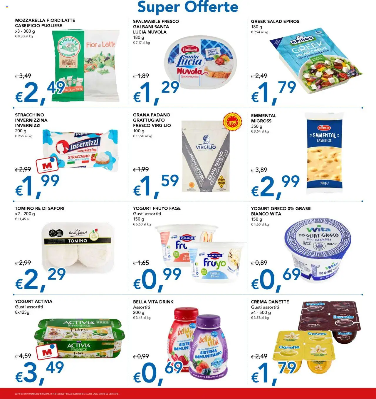 Volantino Migross del 13.08.2025 | Pagina: 5 | Prodotti: Yogurt greco, Yogurt, Grana Padano, Emmental