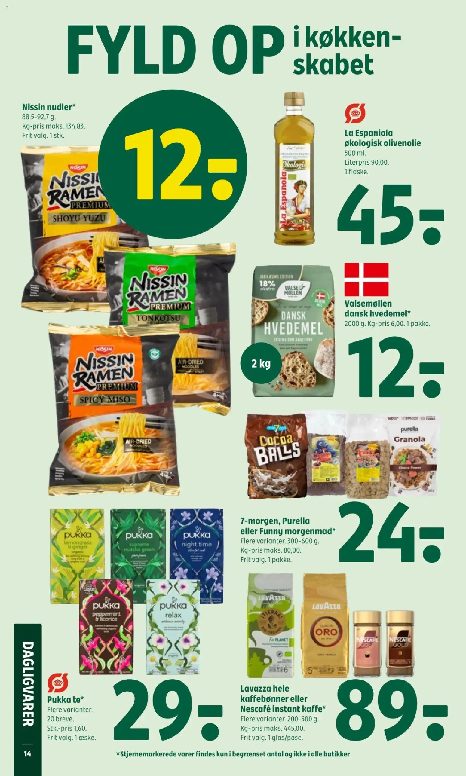 Coop 365 tilbudsavis – gyldig fra 09.04.2026 | Side: 16 | Produkter: Hvedemel, Olivenolie